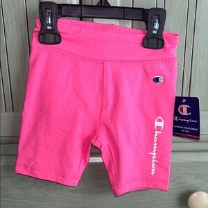NWT Champion Kids Pink Athletic Shorts Size 4